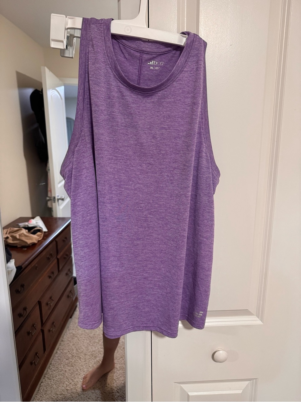 BCG Purple Performance Sleeveless Tank Top